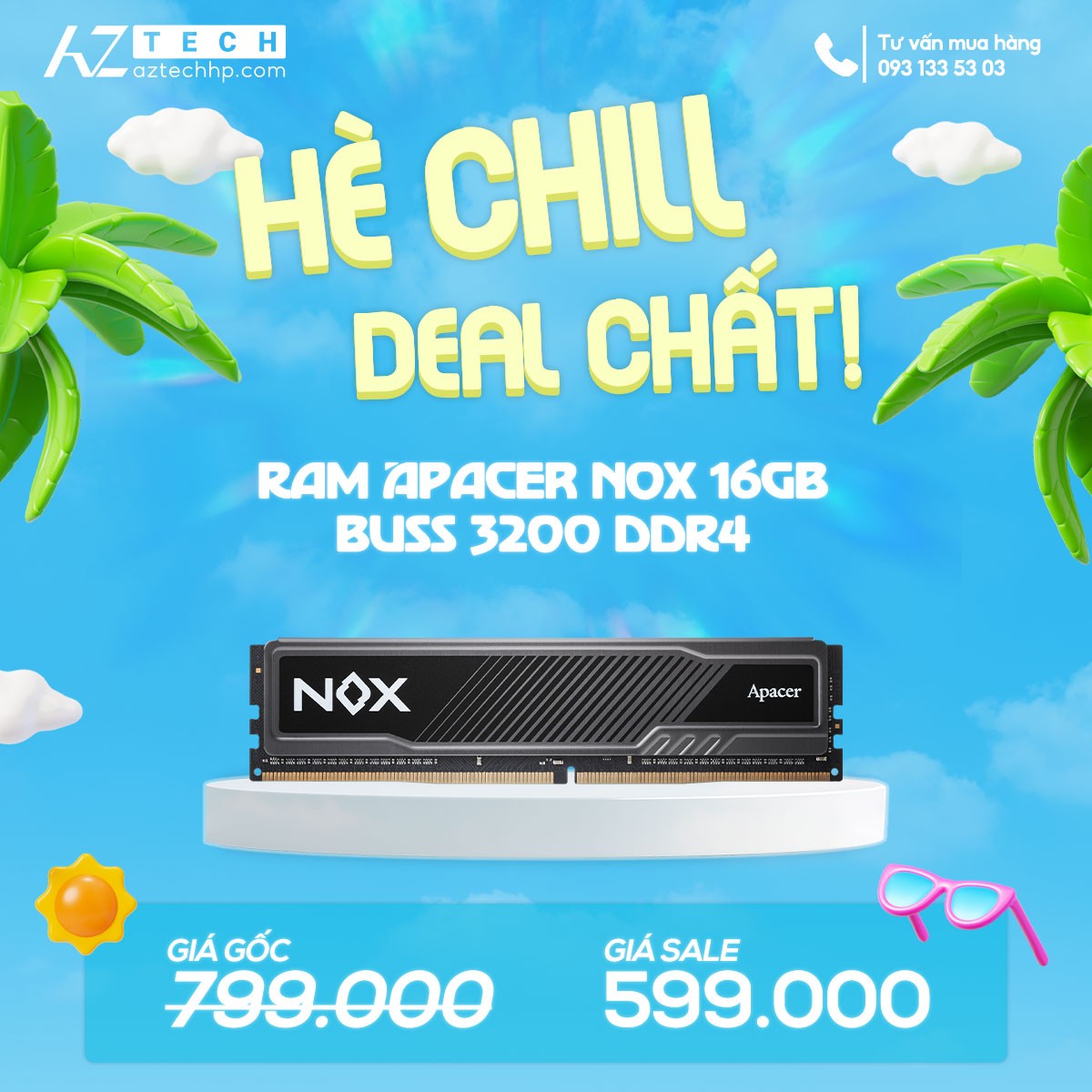 APACER NOX 16GB BUSS 3200 DDR4