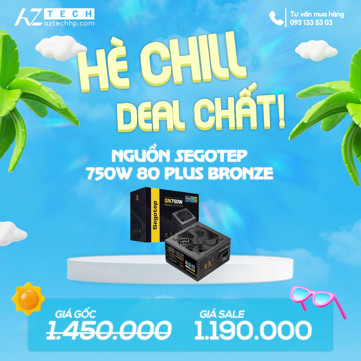 NGUỒN SEGOTEP 750W 80 PLUS BRONZE