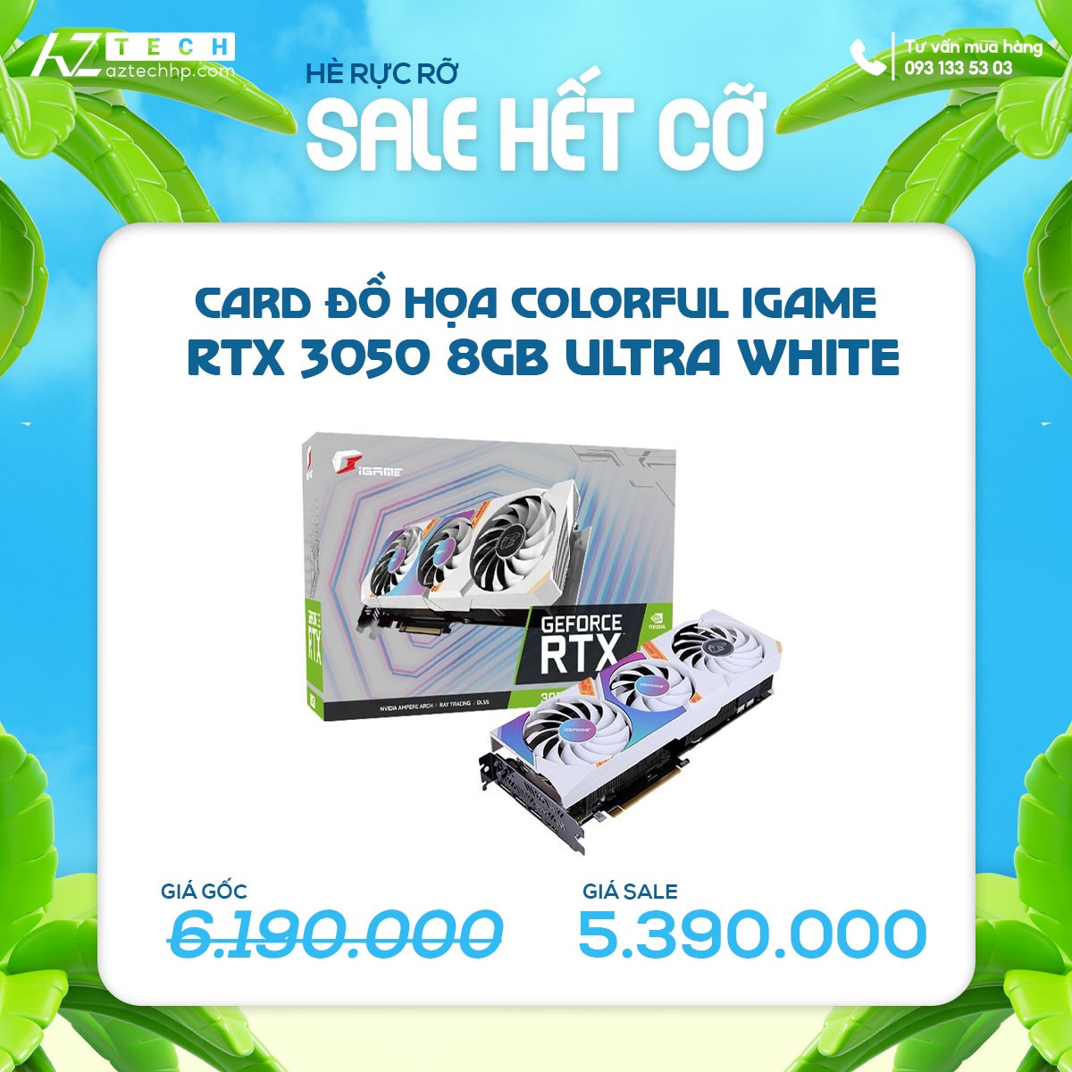 COLORFUL IGAME RTX 3050 8GB ULTRA WHITE