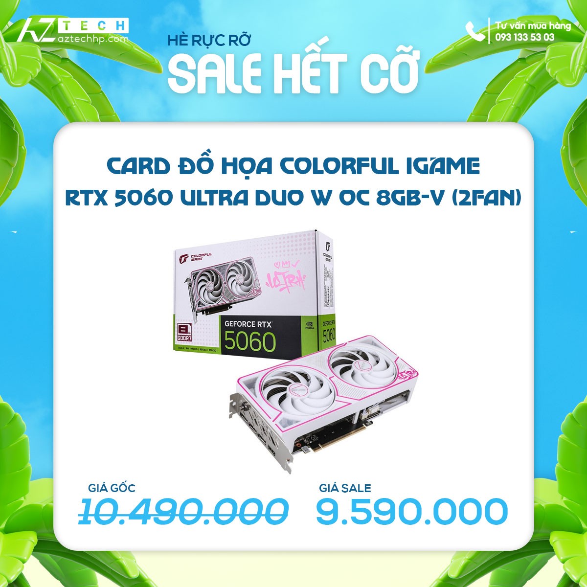 COLORFUL IGAME RTX 5060 ULTRA DUO W OC 8GB-V (2FAN)