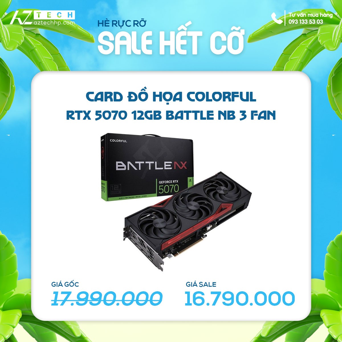 COLOFUL RTX 5070 12GB BATTLE NB (3FAN)